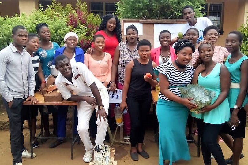 Agricultue students showcasing their products