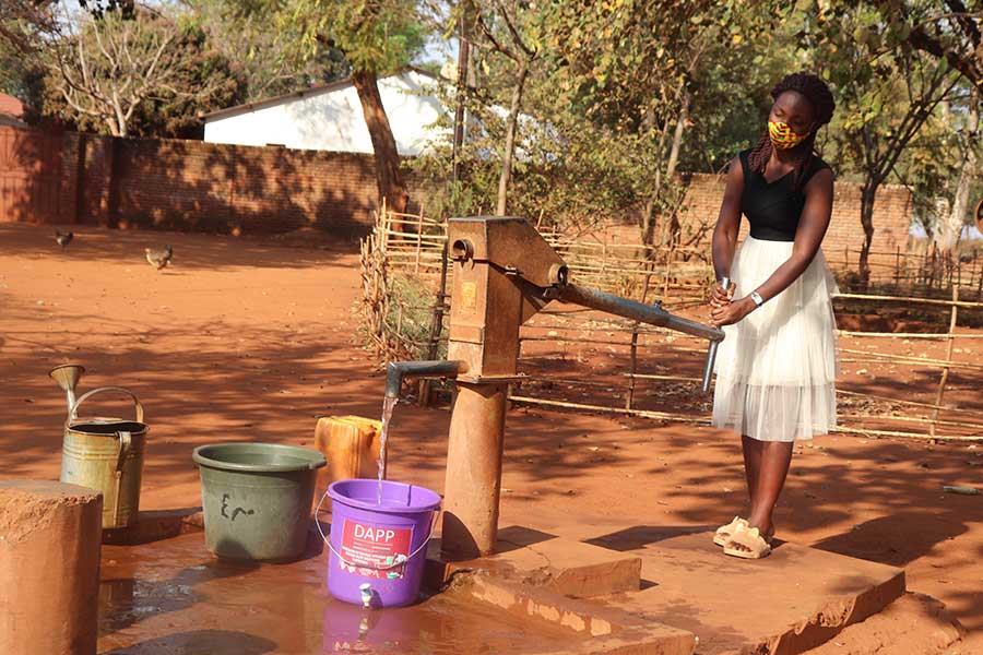 Refilling water from the borehole