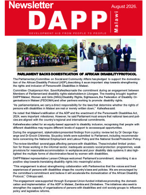 Newsletter August 2026 - DAPP Malawi